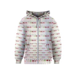 Wine Glass Pattern Kids  Zipper Hoodie