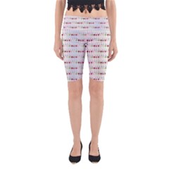 Wine Glass Pattern Yoga Cropped Leggings