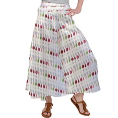 Wine Glass Pattern Women s Satin Palazzo Pants