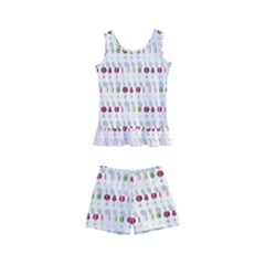 Wine Glass Pattern Kids  Boyleg Swimsuit