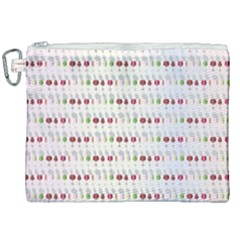 Wine Glass Pattern Canvas Cosmetic Bag (xxl)