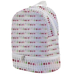 Wine Glass Pattern Zip Bottom Backpack