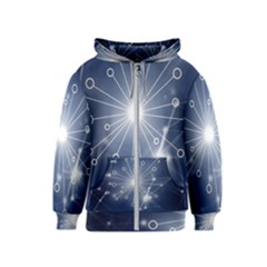 Network Technology Connection Kids  Zipper Hoodie