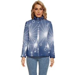 Network Technology Connection Women s Puffer Bubble Jacket Coat by anzea