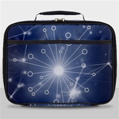 Network Technology Connection Full Print Lunch Bag by anzea