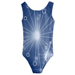 Network Technology Connection Kids  Cut-out Back One Piece Swimsuit