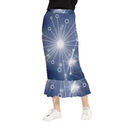 Network Technology Connection Maxi Fishtail Chiffon Skirt by anzea