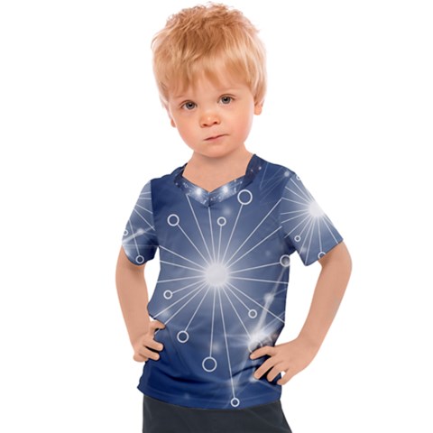 Network Technology Connection Kids  Sports T-shirt by anzea