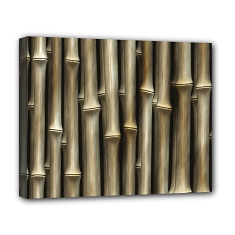 Bamboo Grass Deluxe Canvas 20  X 16  (stretched) by anzea