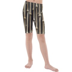 Bamboo Grass Kids  Mid Length Swim Shorts by anzea