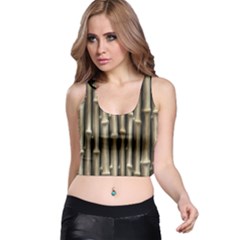 Bamboo Grass Racer Back Crop Top by anzea