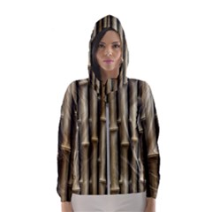 Bamboo Grass Women s Hooded Windbreaker