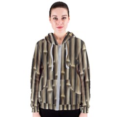 Bamboo Grass Women s Zipper Hoodie by anzea