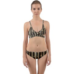 Bamboo Grass Wrap Around Bikini Set