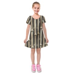 Bamboo Grass Kids  Short Sleeve Velvet Dress by anzea