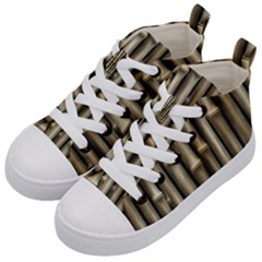 Bamboo Grass Kids  Mid-top Canvas Sneakers by anzea