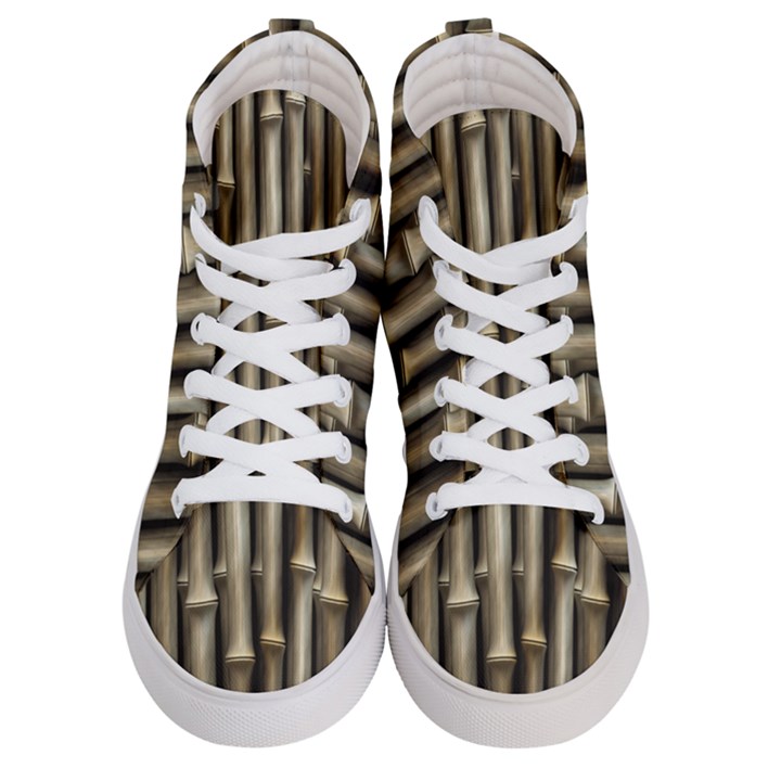 Bamboo Grass Men s Hi-Top Skate Sneakers