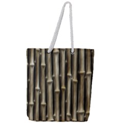 Bamboo Grass Full Print Rope Handle Tote (large)