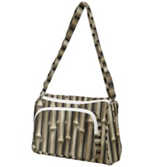 Bamboo Grass Front Pocket Crossbody Bag