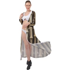 Bamboo Grass Maxi Chiffon Beach Wrap by anzea