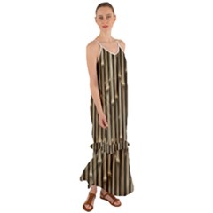 Bamboo Grass Cami Maxi Ruffle Chiffon Dress