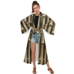 Bamboo Grass Maxi Kimono by anzea