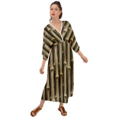 Bamboo Grass Grecian Style  Maxi Dress by anzea