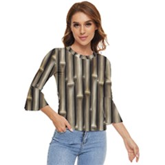 Bamboo Grass Bell Sleeve Top