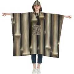 Bamboo Grass Women s Hooded Rain Ponchos