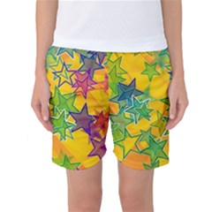 Star Homepage Abstract Women s Basketball Shorts by anzea