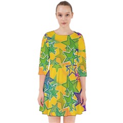 Star Homepage Abstract Smock Dress by anzea