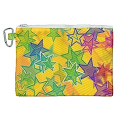 Star Homepage Abstract Canvas Cosmetic Bag (xl)