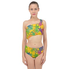 Star Homepage Abstract Spliced Up Two Piece Swimsuit by anzea