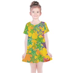 Star Homepage Abstract Kids  Simple Cotton Dress