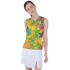 Star Homepage Abstract Women s Sleeveless Sports Top