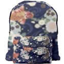 Japanese Wave Koi Illustration Pattern Giant Full Print Backpack View1