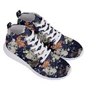 Japanese Wave Koi Illustration Pattern Men s Lightweight High Top Sneakers View3