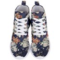 Japanese Wave Koi Illustration Pattern Women s Lightweight High Top Sneakers View1