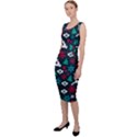 Holiday Season Pattern December Happy Holidays Merry Christmas Winter Family Festive New Year Sleeveless Pencil Dress View2