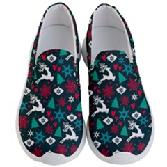 Holiday Season Pattern December Happy Holidays Merry Christmas Winter Family Festive New Year Men s Lightweight Slip Ons by Maspions