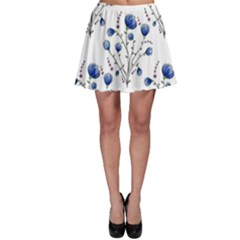 Flowers Seamless Pattern Victorian Skater Skirt