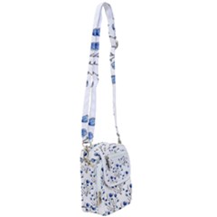 Flowers Seamless Pattern Victorian Shoulder Strap Belt Bag