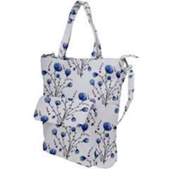 Flowers Seamless Pattern Victorian Shoulder Tote Bag