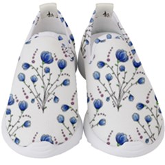 Flowers Seamless Pattern Victorian Kids  Slip On Sneakers