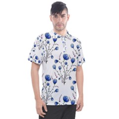 Flowers Seamless Pattern Victorian Men s Polo T-shirt by Maspions