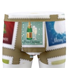 Christmas Stamp Pattern Men s Boxer Briefs