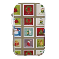 Christmas Stamp Pattern Waist Pouch (Small)