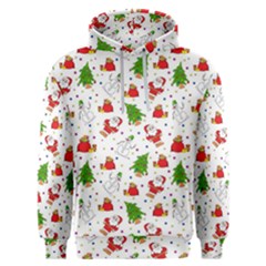 Christmas Pattern  Trees Santa Men s Overhead Hoodie