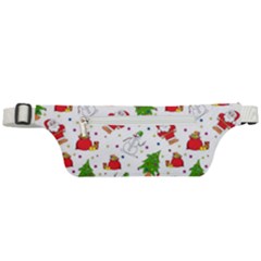 Christmas Pattern  Trees Santa Active Waist Bag by Maspions