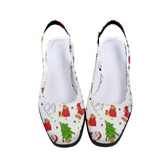 Christmas Pattern  Trees Santa Women s Classic Slingback Heels by Maspions